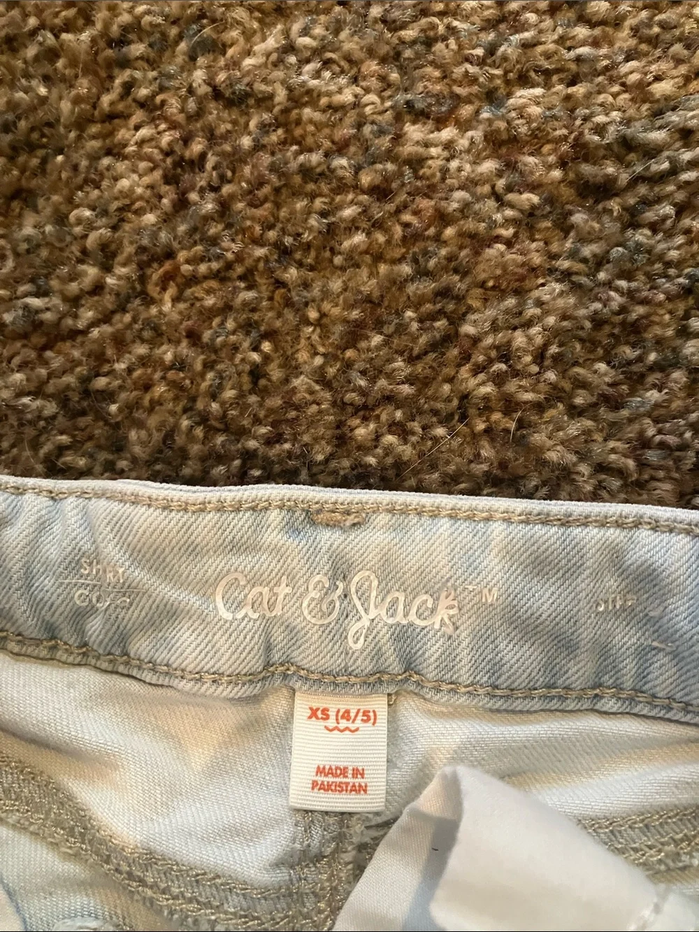 Cat & Jack Light Blue Distressed Denim Shorts